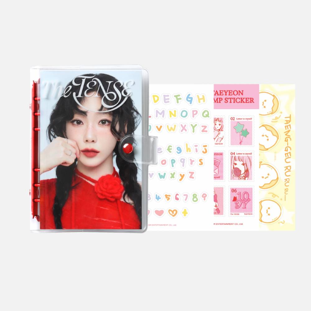 TAEYEON THE TENSE OFFICIAL CONCERT MD - PHOTOCARD BINDER + STICKER SET